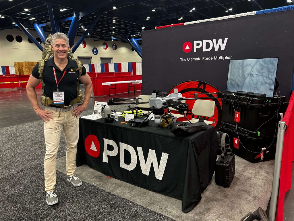 Brian Heatherman visits the PDW booth at APSON 2024.