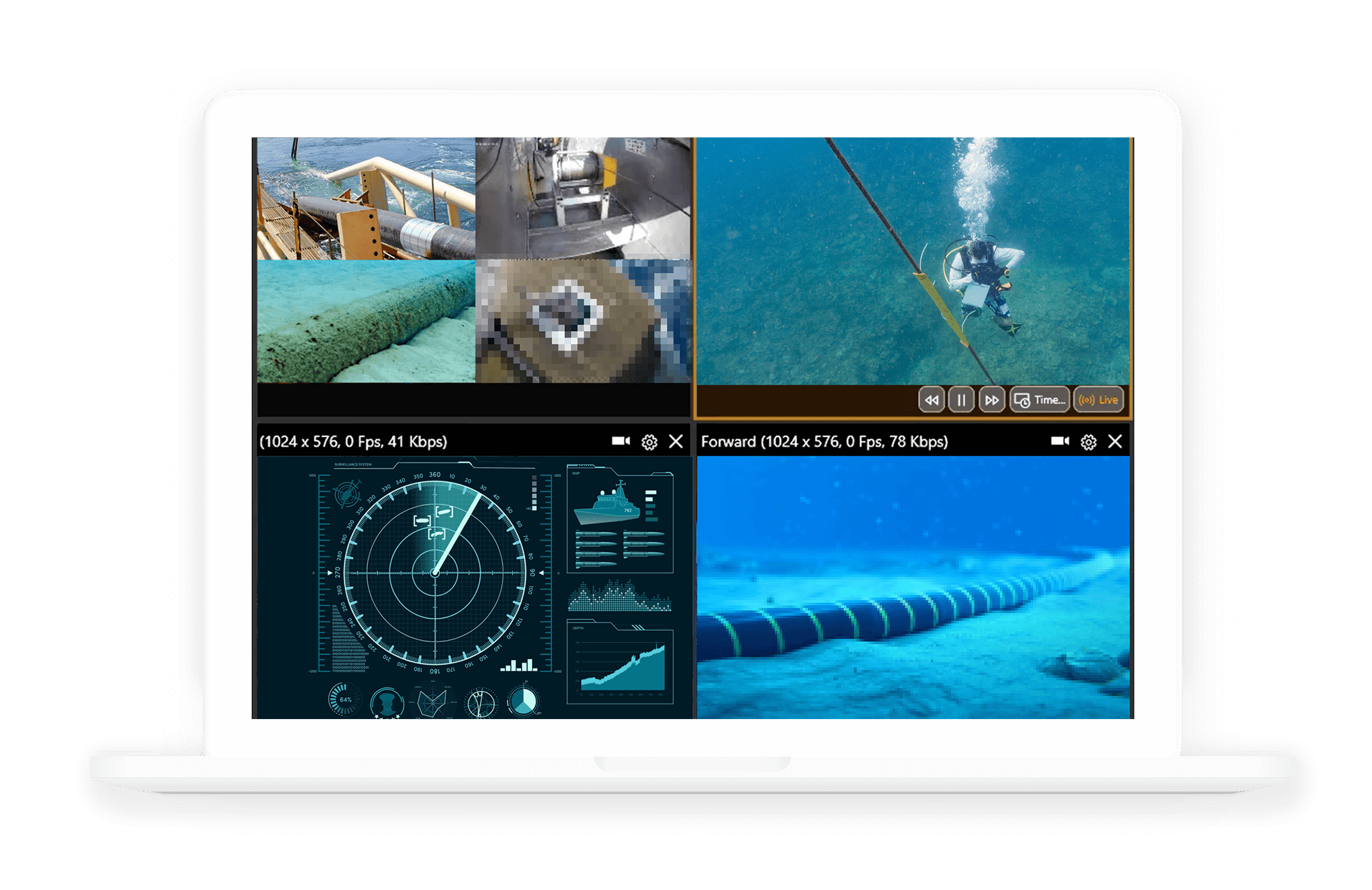 Videosoft Client Viewer USV Subsea Work